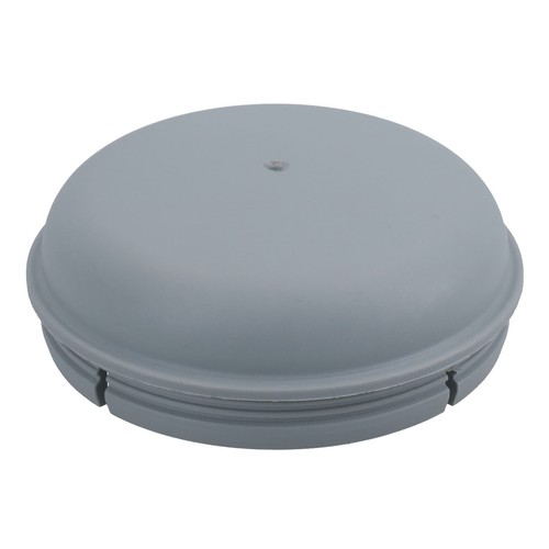 Grey plastic hub cap - plastic, grease