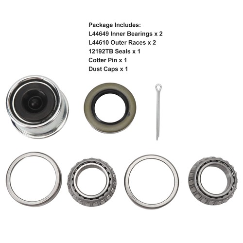Trailer wheel hub - wheel, bearings
